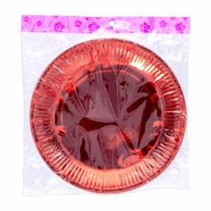 Platos Desechables Rojos Para Cumpleaños X 10 Unidades IMPORTADORA CUMPLEAÑOS 23 Cm