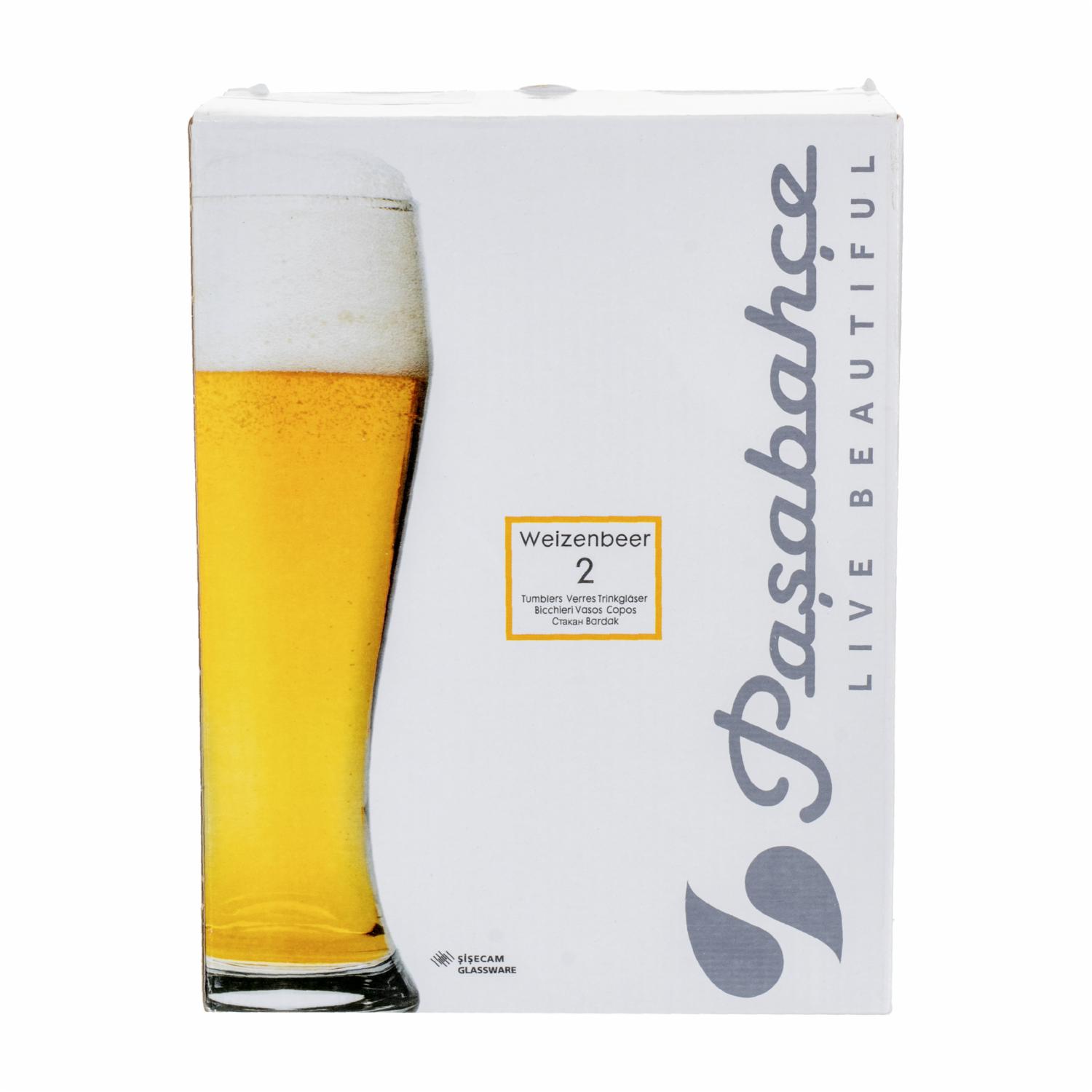 Set De Vasos Cerveza Weizenbeer 2X415 Ml PASABAHCE 1113470 - Imagen 3