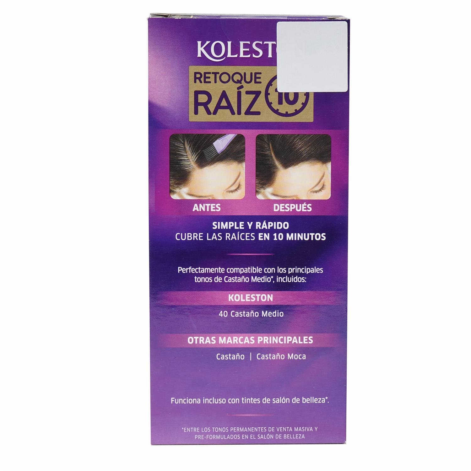 Tinte Capilar Rtu N° 40 Castaño Mediano KOLESTON Unidad - Imagen 2