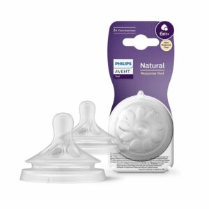 Tetina Natural Response T6 Líquidos Espesos 6M PHILIPS AVENT X 2 Uds