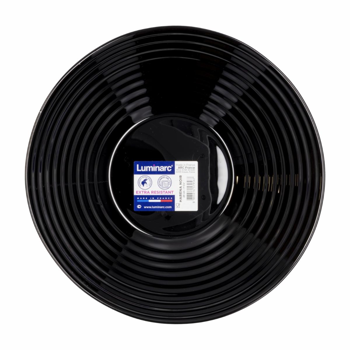 Plato De Consomme Harena Negro LUMINARC 20 Cm