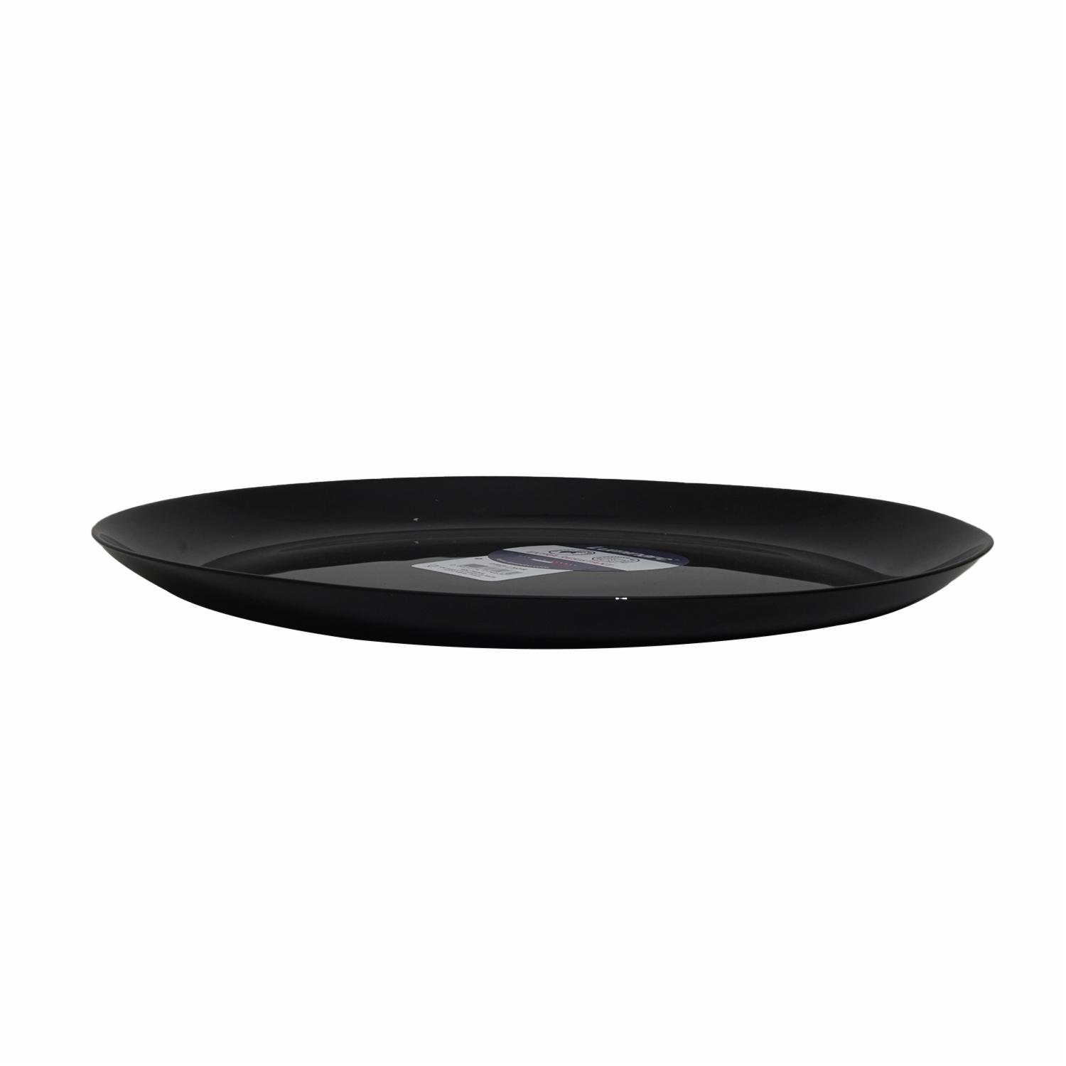 Plato Llano Diwali Negro LUMINARC 27 Cm