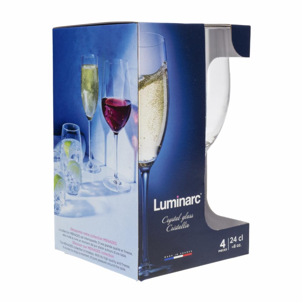 Set De Vasos Largos Menades 4X236 Ml LUMINARC V5994 - Imagen 4