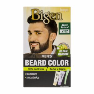 Tinte Para Barba Y Bigote Sin Amoníaco N° B.102 Negro Natural BIGEN MEN'S 1 Kit