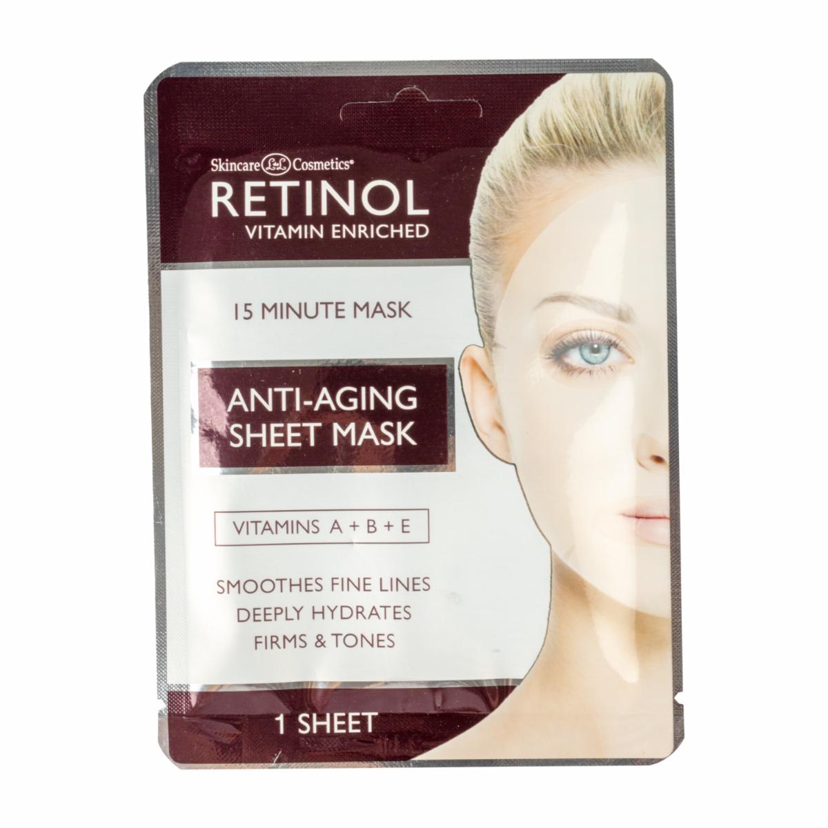 Mascarilla Facial Antienvejecimiento Tratamiento Hidratante RETINOL Unidad