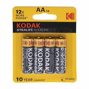 Pilas Alcalina AA KODAK X 4 Uds
