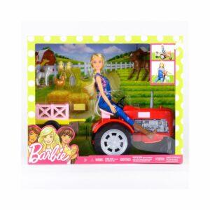 Muñeca Barbie MATTEL Con Tractor