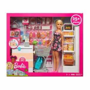 Set De Muñeca Barbie Supermercado MATTEL Incluye Accesorios