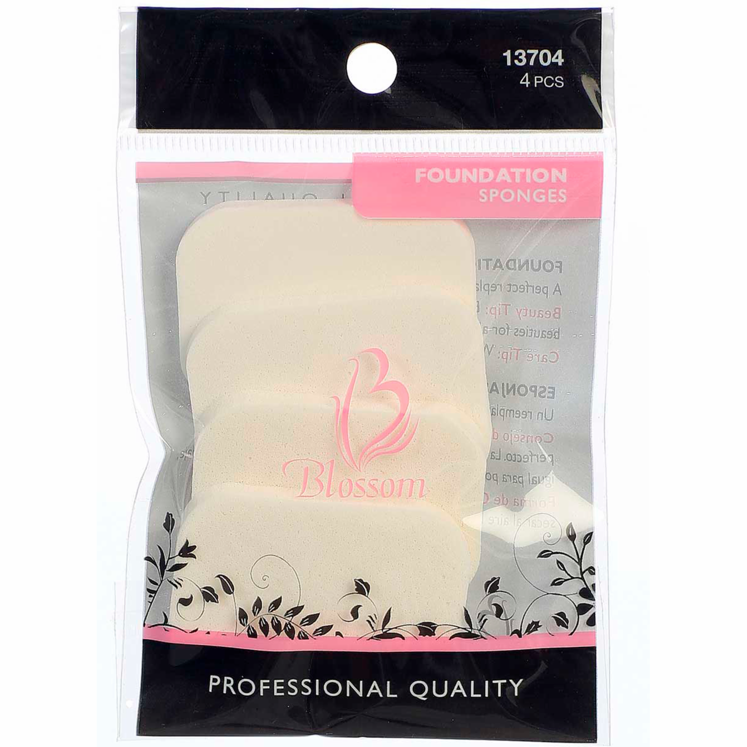 Esponja Cosmética Para Maquillaje Rectangular BLOSSOM 4 Uds - Imagen 2
