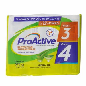 Jabón De Tocador Hidraloe Antibacterial PROACTIVE 375 G
