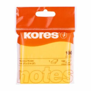 Notitas Neón Naranja Fosforescente KORES 75X75