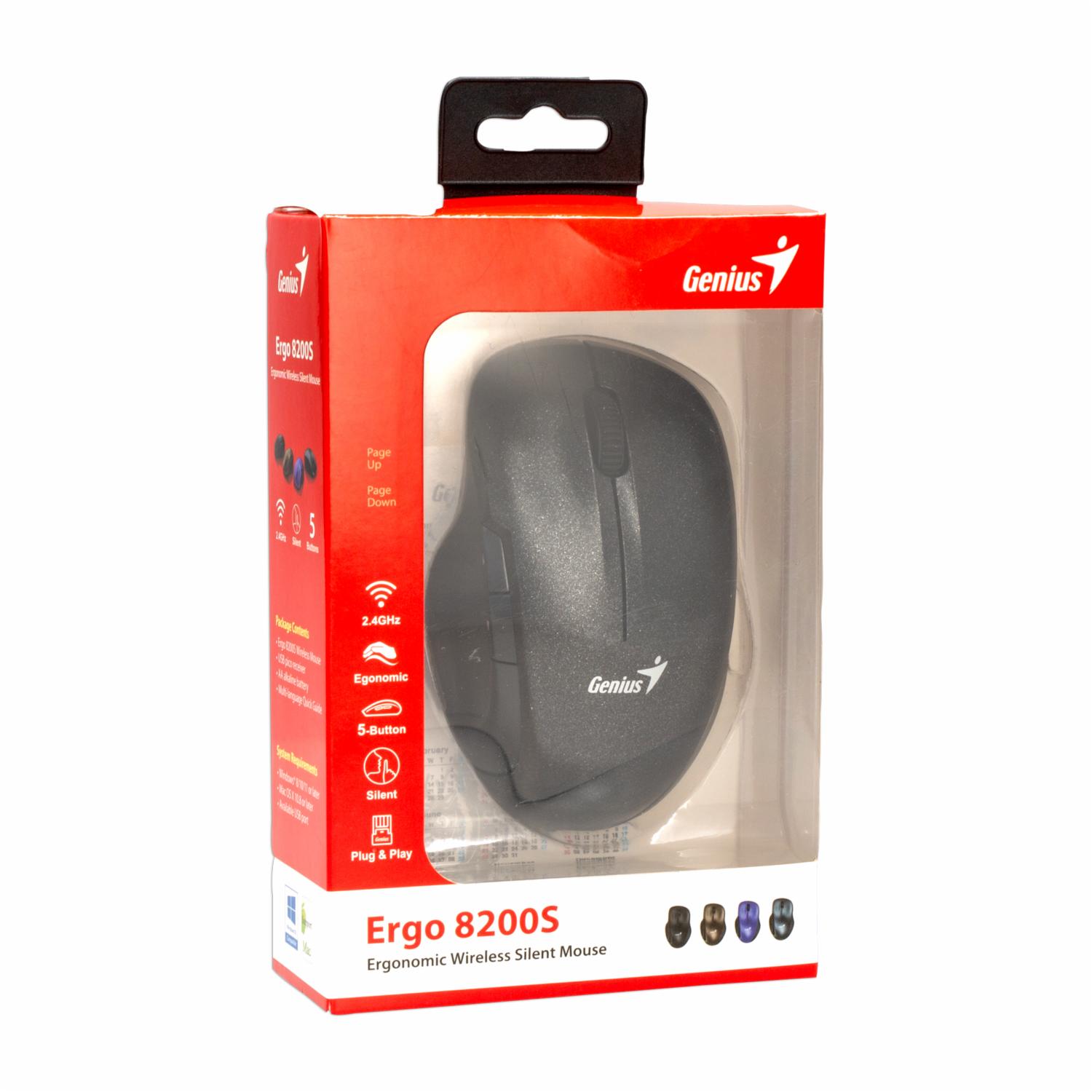 Mouse Ergo 8200S Negro GENIUS Wireless - Imagen 3