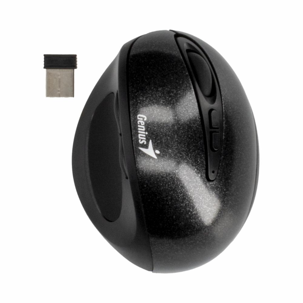 Mouse Ergonómico Vertical Modelo 8300 S 1600 DPI Negro GENIUS Inalámbrica - Imagen 2