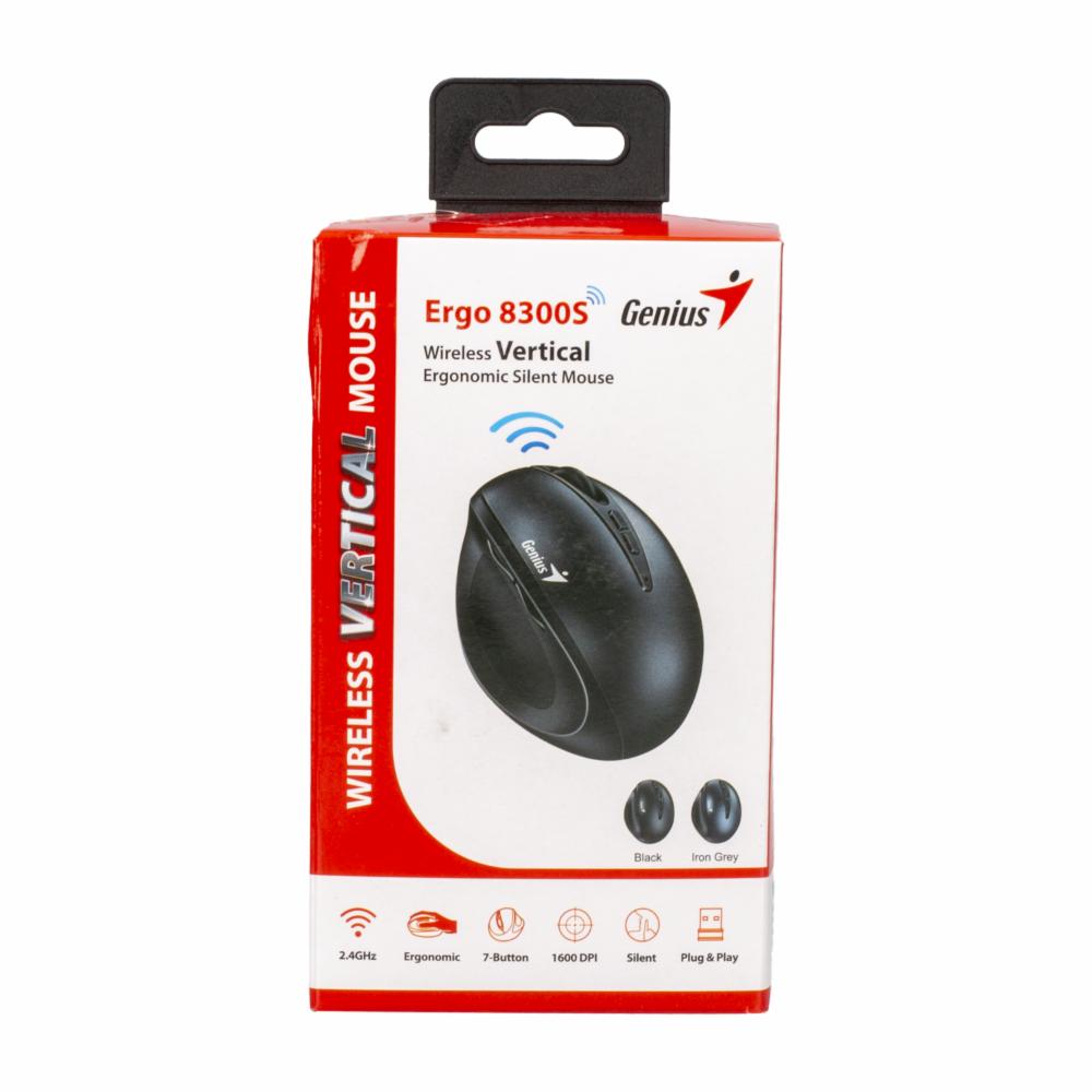 Mouse Ergonómico Vertical Modelo 8300 S 1600 DPI Negro GENIUS Inalámbrica - Imagen 3