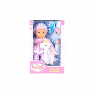 Muñeca Bebé Cobija Unicornio FANTASY Incluye Accesorios