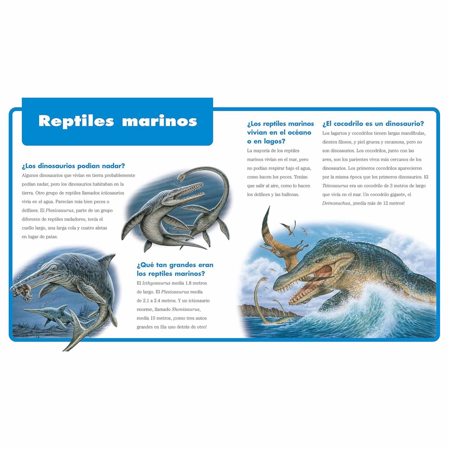Libro Preguntas Y Respuestas De Dinosaurios PI KIDS 20 Páginas