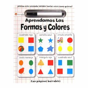 Libro Aprendamos Las Formas Y Los Colores + Marcador PLANETA 16 Páginas