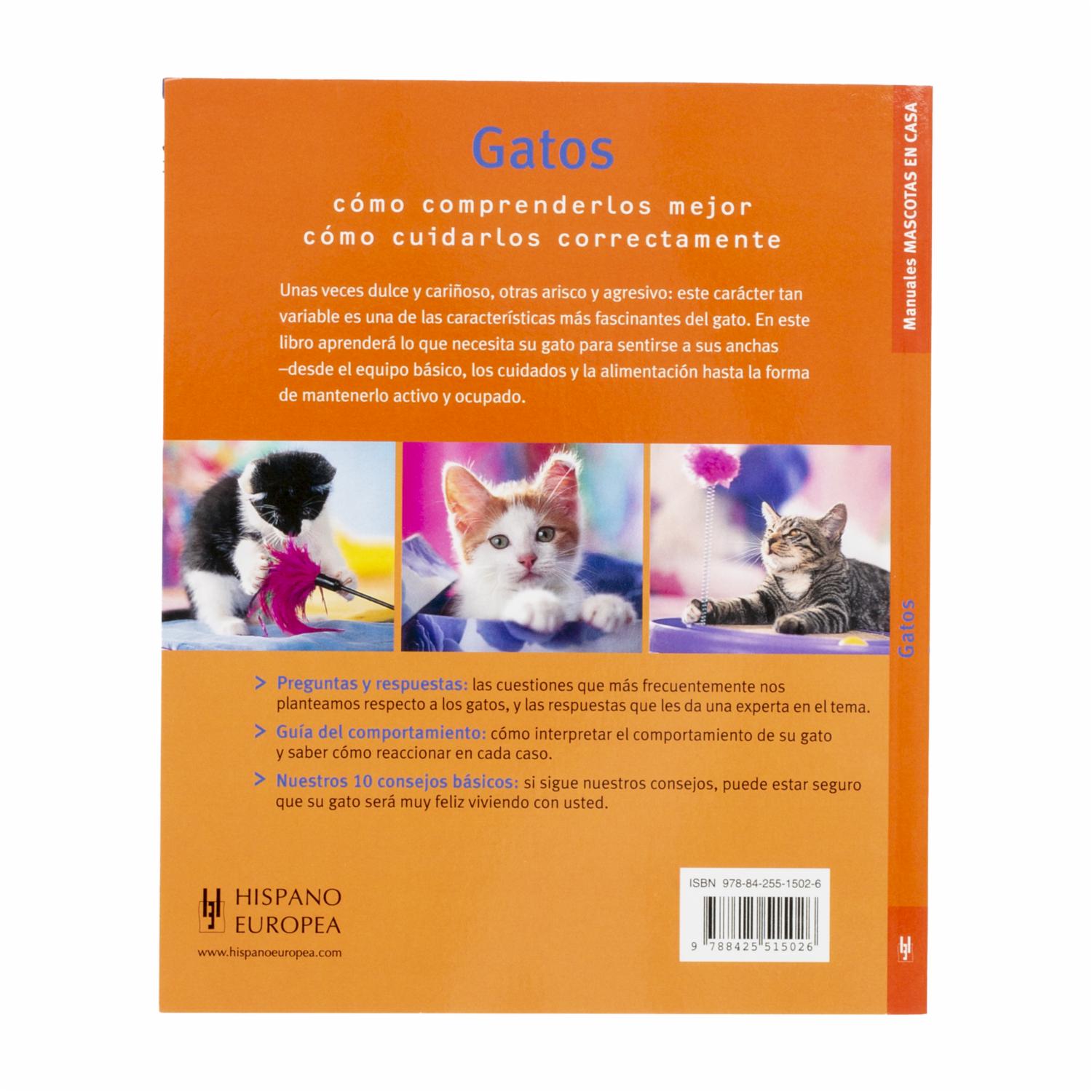 Libro Gatos HISPANO EUROPEA 63 Páginas