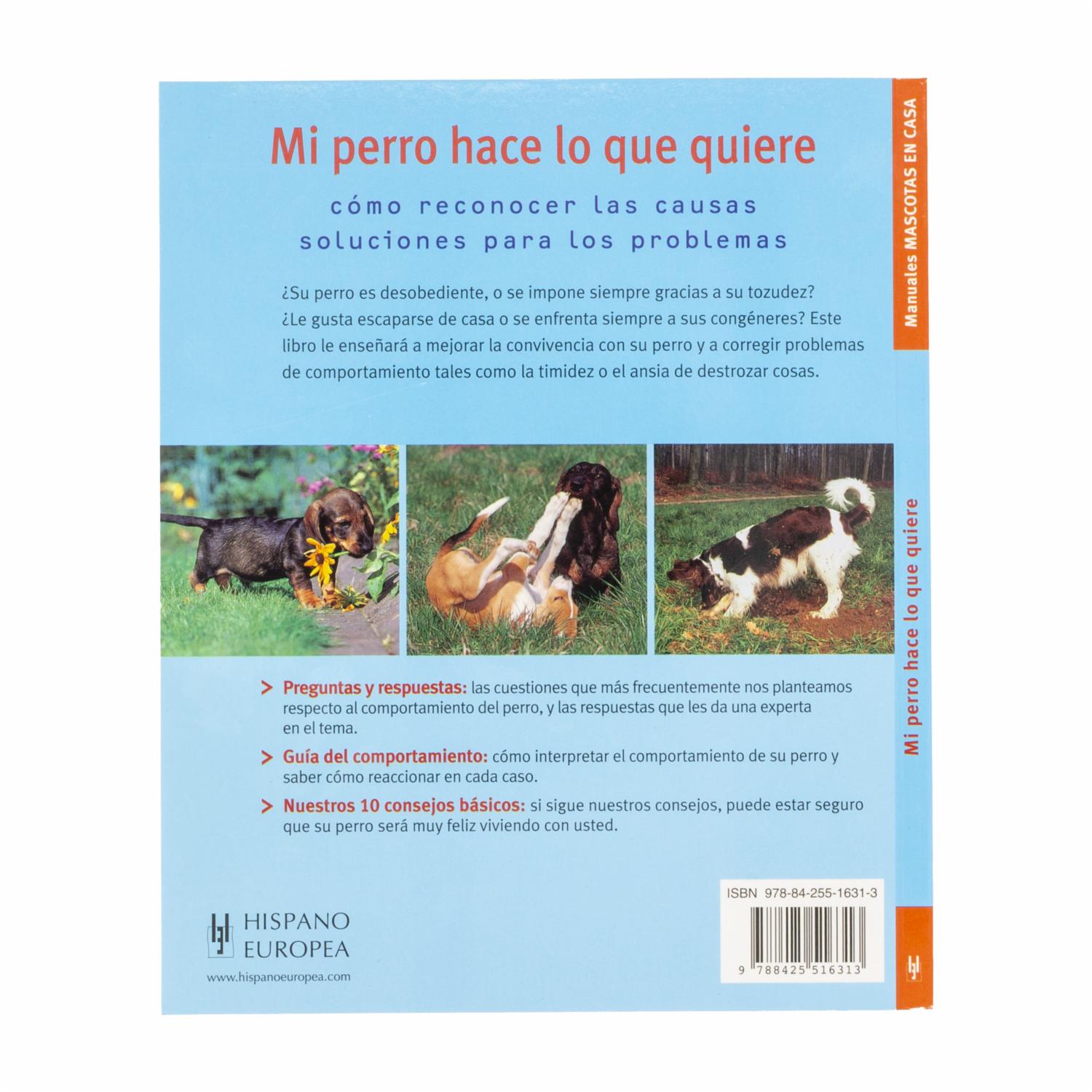 Libro Mi Perro Hace Lo Que Quiere HISPANO EUROPEA 64 Páginas - Imagen 2