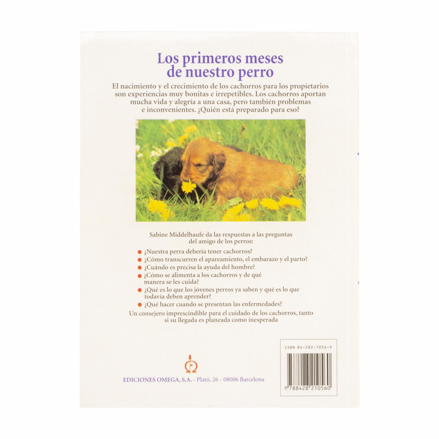 Libro Los Primeros Meses De Nuestro Perro OMEGA 72 Páginas - Imagen 2