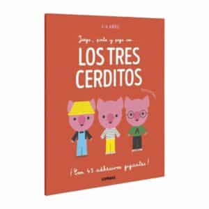 Libro Juega Pinta Y Pega Con Los Tres Cerditos SIRIO 36 Páginas