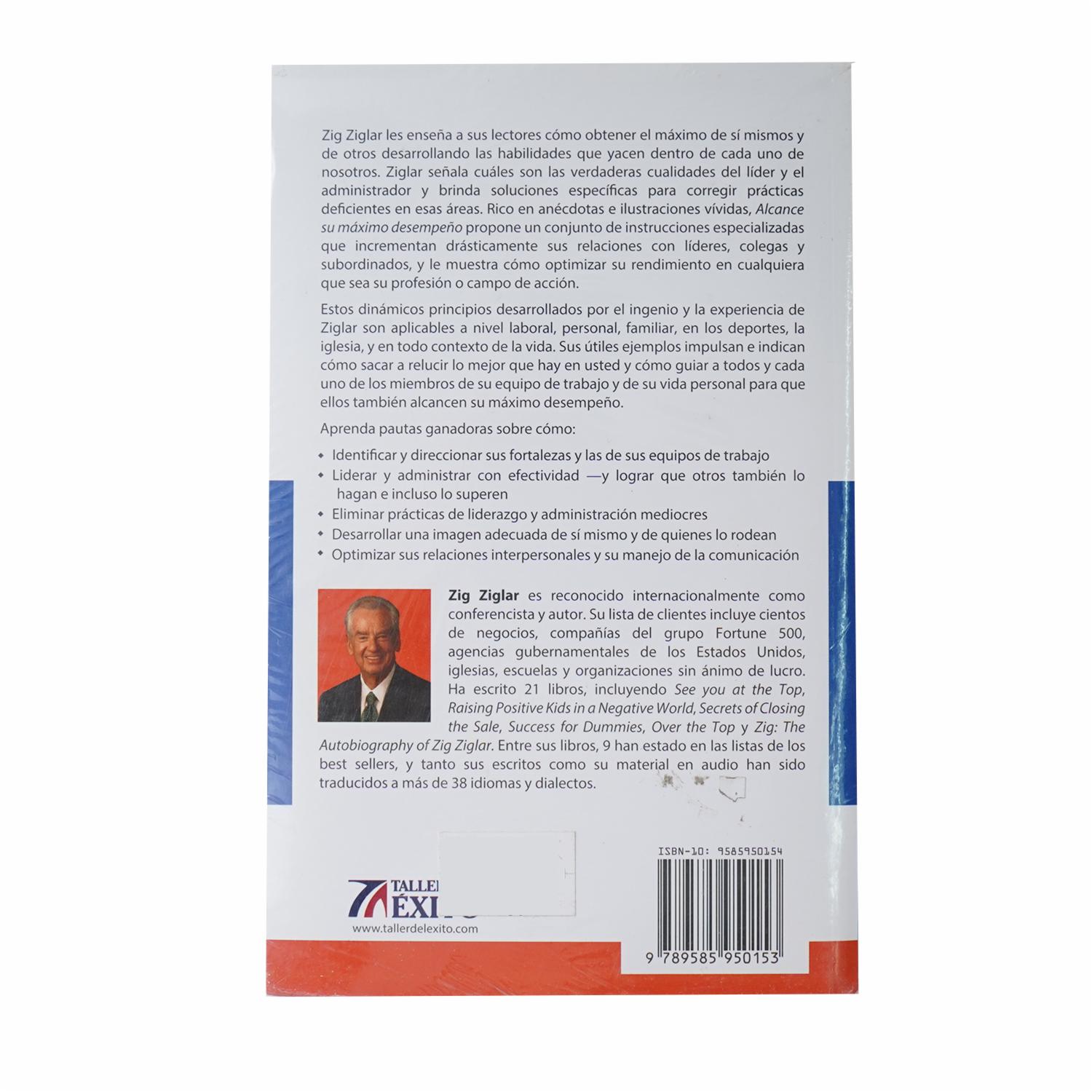 Alcance Su Máximo Desempeño Zig Zigar TALLER DEL ÉXITO 288 Páginas - Imagen 2