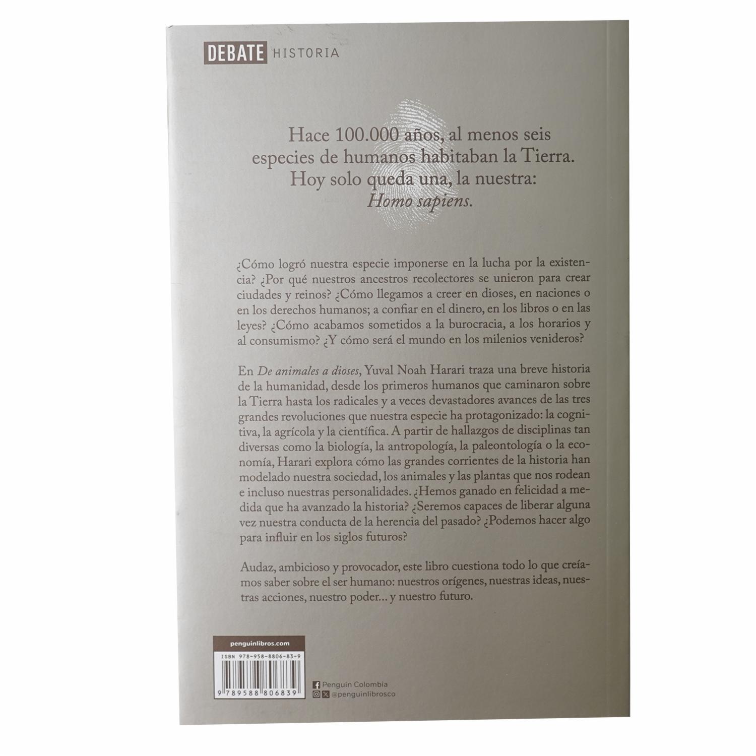 De Animales A Dioses Yuval Noah Harari DEBATE 496 Páginas - Imagen 2