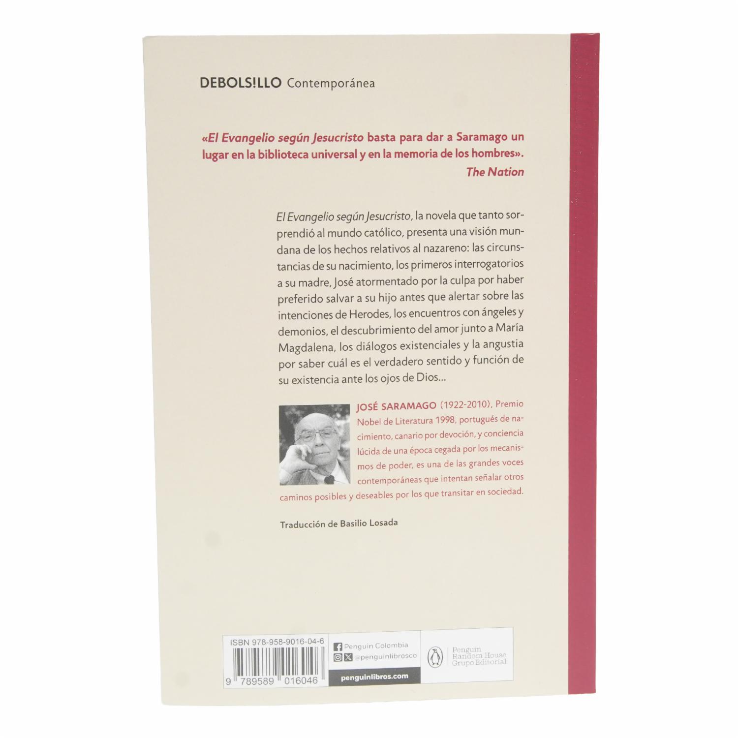 El Evangelio Según Jesucristo José Saramago DEBOLSILLO 493 Páginas