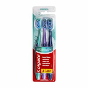 Cepillo Dental 360 Medio Precio Especial COLGATE 1X3 Unidades
