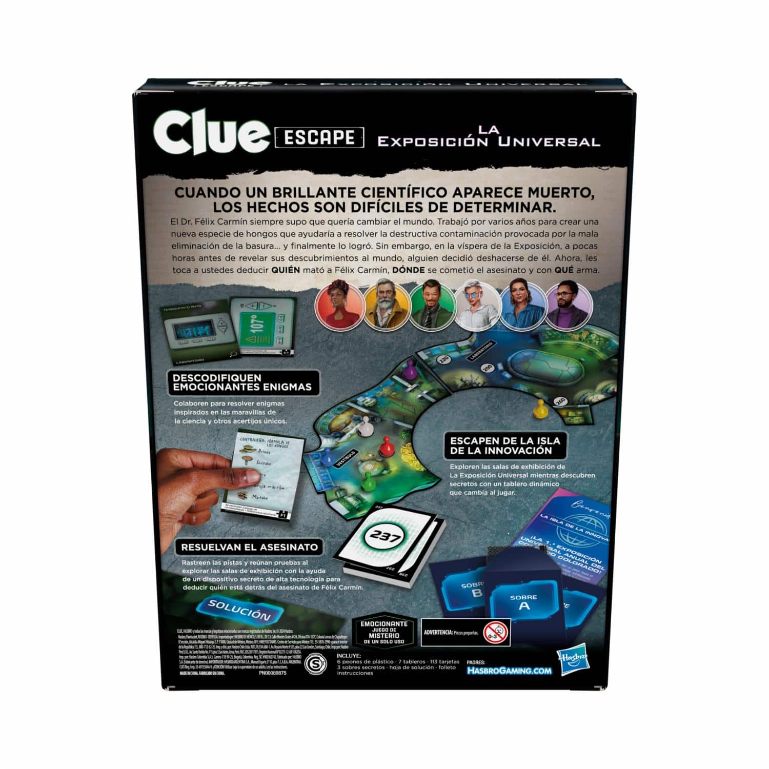 Juego De Mesa Clue Escape HASBRO 1 - 6 Jugadores - Imagen 2