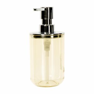 Dispensador De Jabón Liquido Transparente Beige FREE HOME 1 Pieza