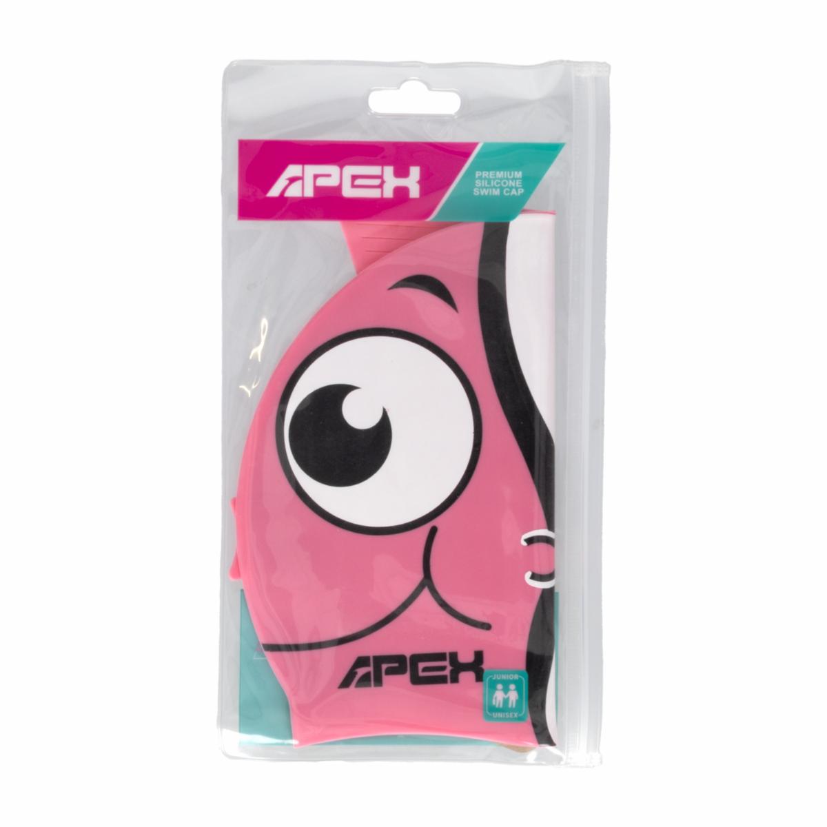 Gorro De Natación Diseño Pez Rosado APEX 1 Pieza