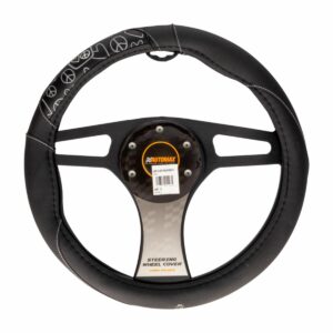 Cubre Volante Diseño Femenino Negro AUTOMAX Universal