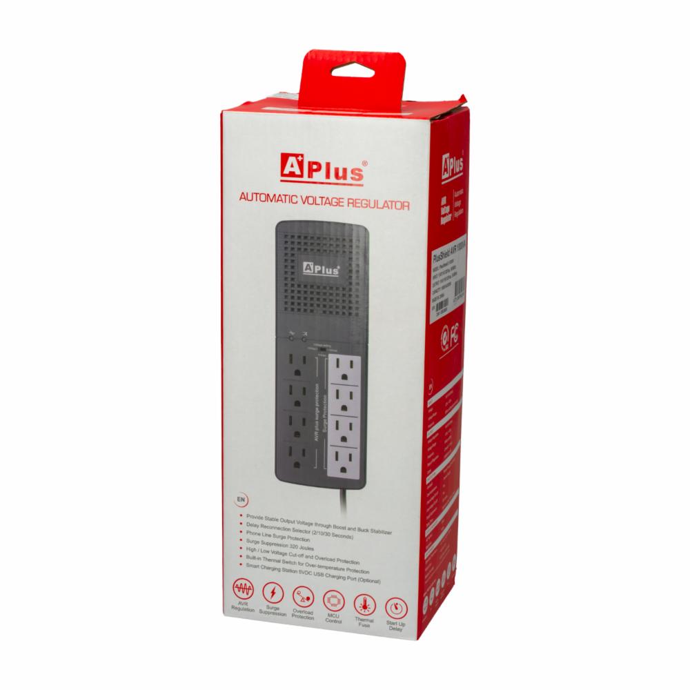 Estabilizador De Voltaje 1000 VA/500W APLUS 8 Salidas - Imagen 2