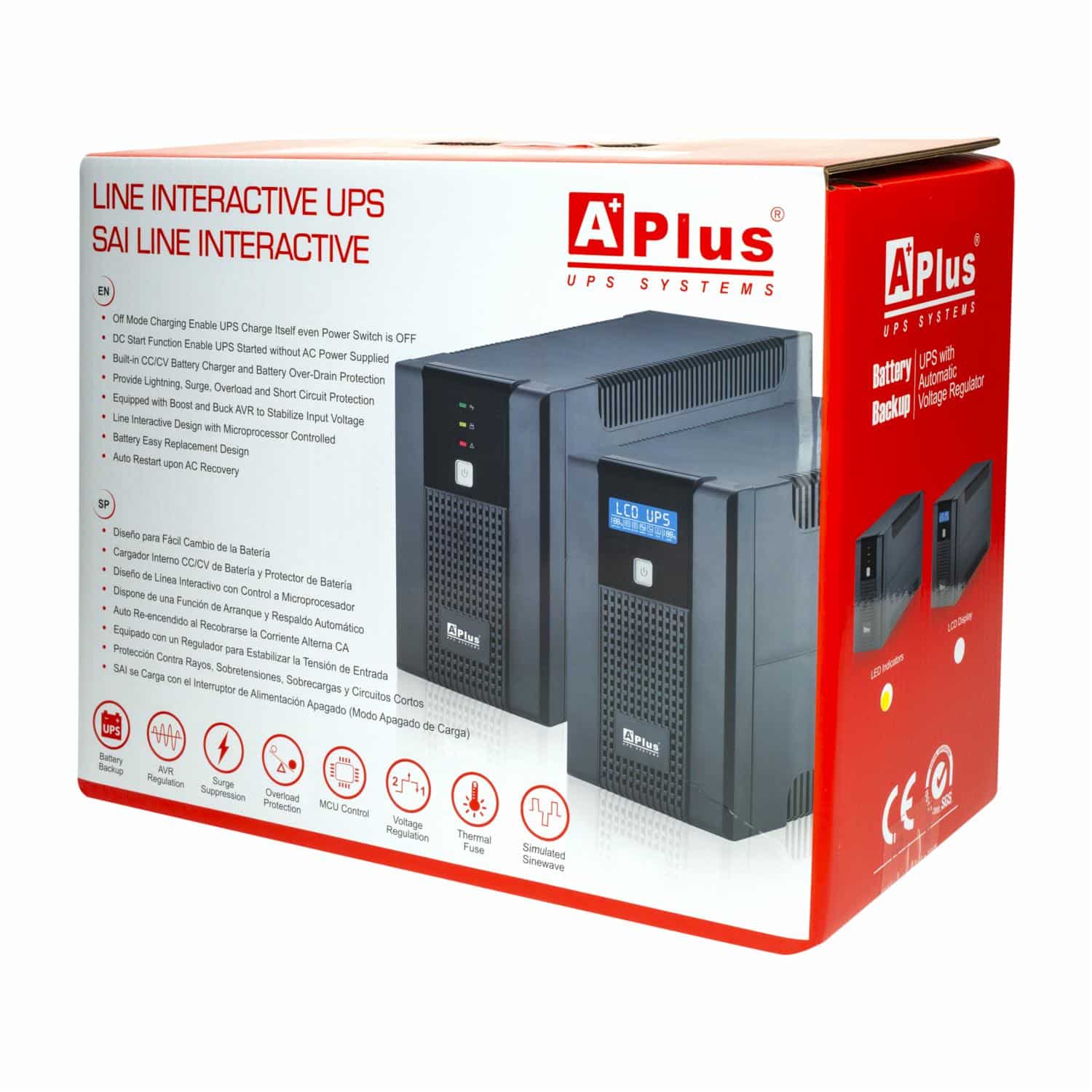UPS Backup 9 Salidas APLUS 600 VA/360 W - Imagen 3