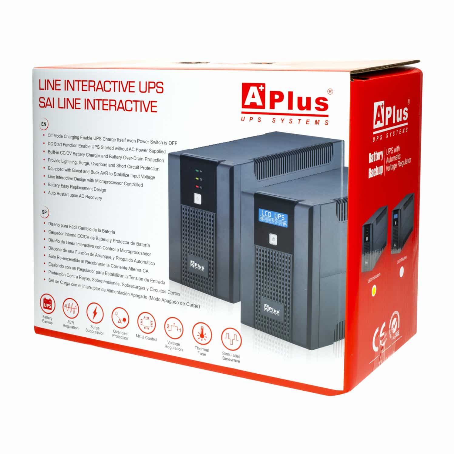 UPS Backup 10 Salidas APLUS 1500 VA/900 W - Imagen 3