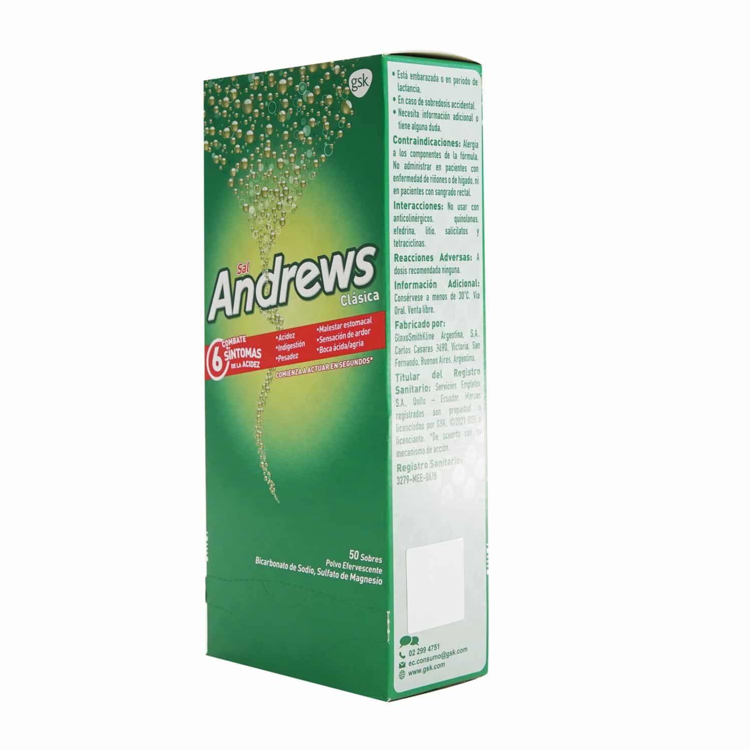 Sal Efervescente ANDREWS 250 G - Imagen 3