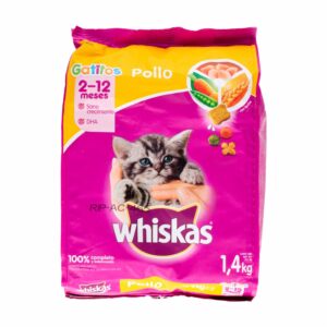 Alimento Para Gatos Sabor A Pollo WHISKAS 1400 G