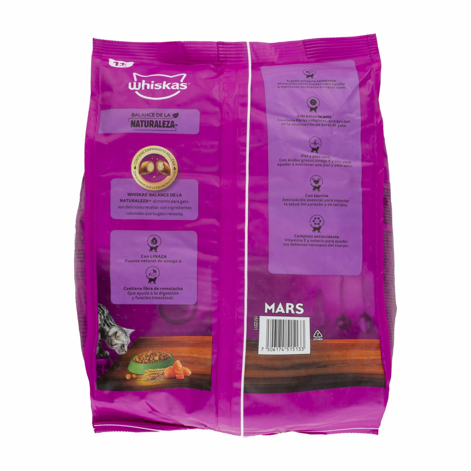Alimento Para Gatos Balance Naturaleza De Salmon WHISKAS 1500 G - Imagen 2