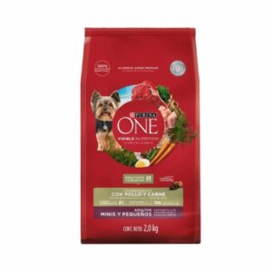Alimento Para Perros Adultos Minis Y Pequeños, Pollo Y Carne PURINA ONE 2 Kg