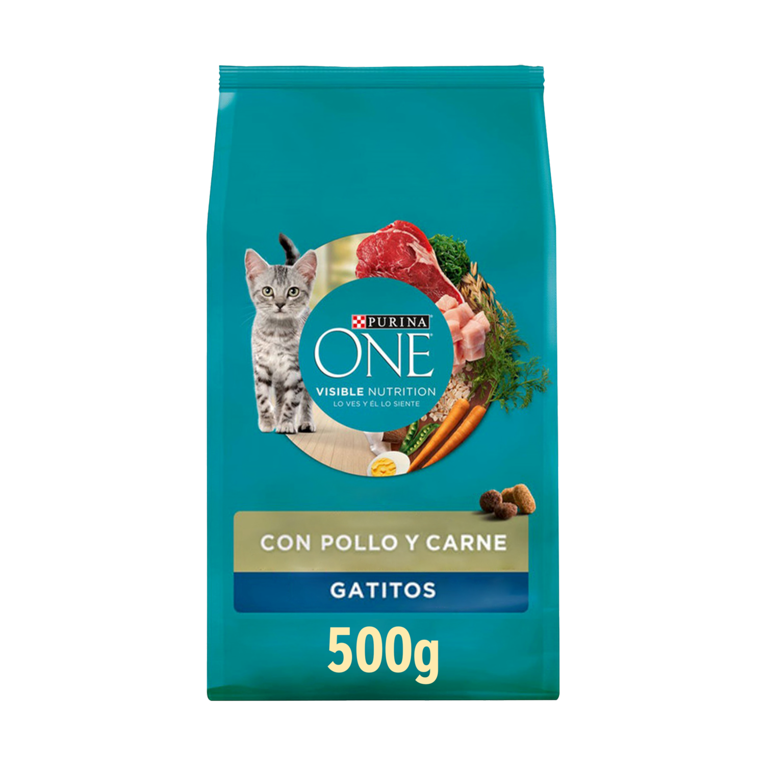 Alimento Para Gatos Sabor Pollo Y Carne PURINA CAT CHOW 500 G