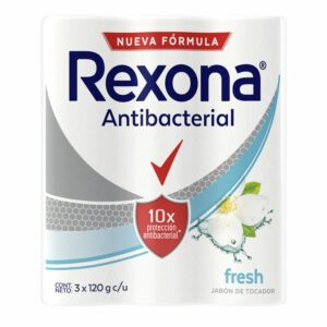 Jabón En Barra Antibacterial Fresh REXONA 3 X 120 G