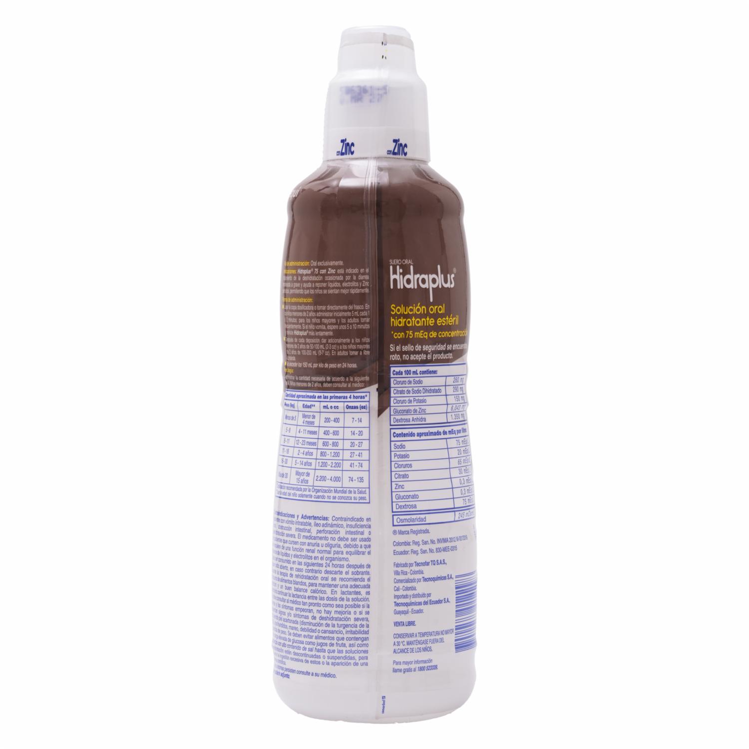 Bebida Electrolica 75 Coco HIDRAPLUS 400 ml - Imagen 3