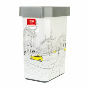 Papelera Vaivén Gris City ESTRA 10 Litros