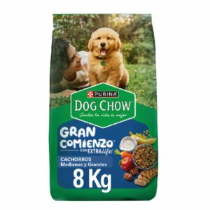 Alimento Para Perros Cachorros Medianos Y Grandes Con Carne Y Pollo PURINA DOG CHOW 8 Kg