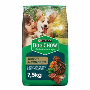 Alimento Para Perros Adultos Todos Los Tamaños Sabor A Cordero PURINA DOG CHOW 7,5 Kg