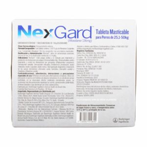 Antiparasitario Para Perros En Tableta Masticable Extra Small NEXGARD 6 G
