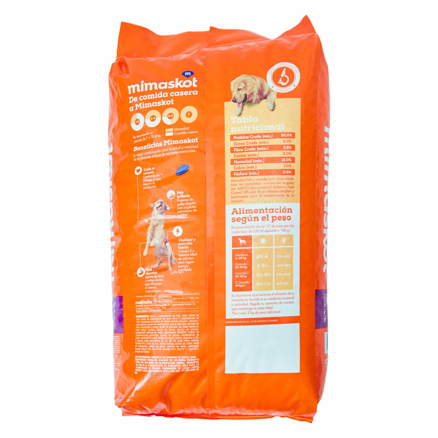 Alimento Para Perros Sabor A Pollo MIMASKOT 2,5 Kg - Imagen 2