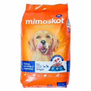 Alimento Para Perros Carne Cereales Y Vegetales MIMASKOT 15 Kg