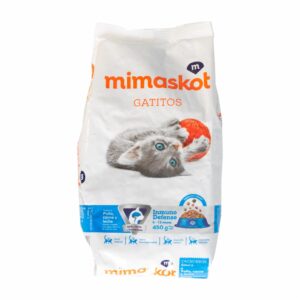 Alimento Para Gatos De Pollo Carne Y Leche MIMASKOT 450 G